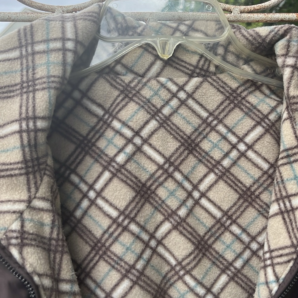 Free Country Brown Jacket with Plaid Lining - Picture 2 of 4